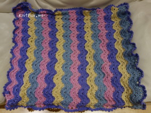 Baby Blanket before blocking